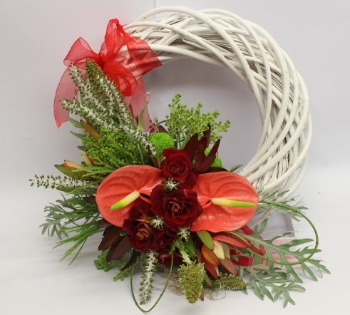 Tropical New Zealand Christmas Wreath Same Or Next Day Gift Flower Delivery Auckland