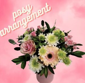 Medium-posy-in-ceramic-container