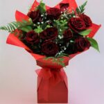 One Dozen 40cm Red Roses Floral Bouquet - Image 3
