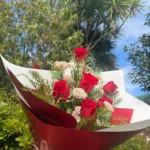 Half A Dozen Red Roses Floral Bouquet - Image 2