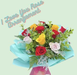 I love you rose arrangement