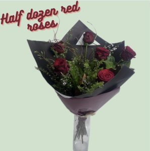 Half Dozen Red Roses