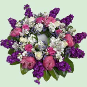 Pink & Purple Sympathy Wreaths Small Medium to Large
