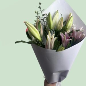 Pink and White lilies