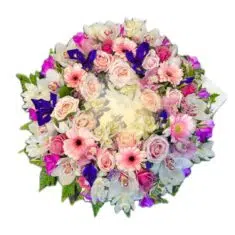 Pastel Tones Sympathy Wreaths Small Medium to Large