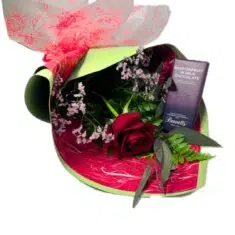 Single Rose Gift Wrapped