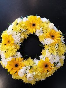 Yellow Gerbera and Chrysanthemum