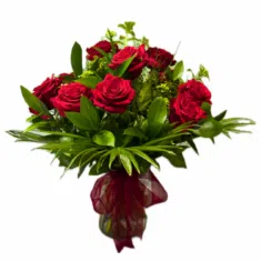 One Dozen 40cm Red Roses Floral Bouquet