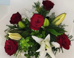 Stunning Rose and Lily Bouquet