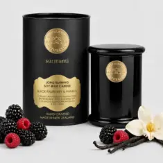 Surmanti Black Raspberry & Vanilla Fragranced Candle