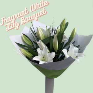 Fragrant White Lily Bouquet
