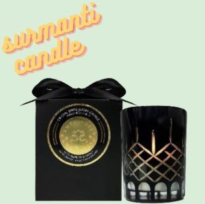 Surmanti Peony Peppers & Tuberose Organic Coconut Wax Candle