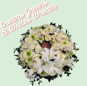 Creams Greens & Whites Wreath