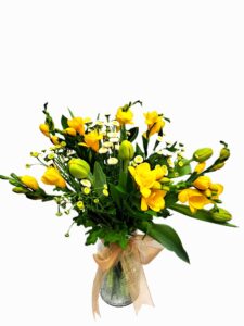 Spring Delight Tulips and Freesias