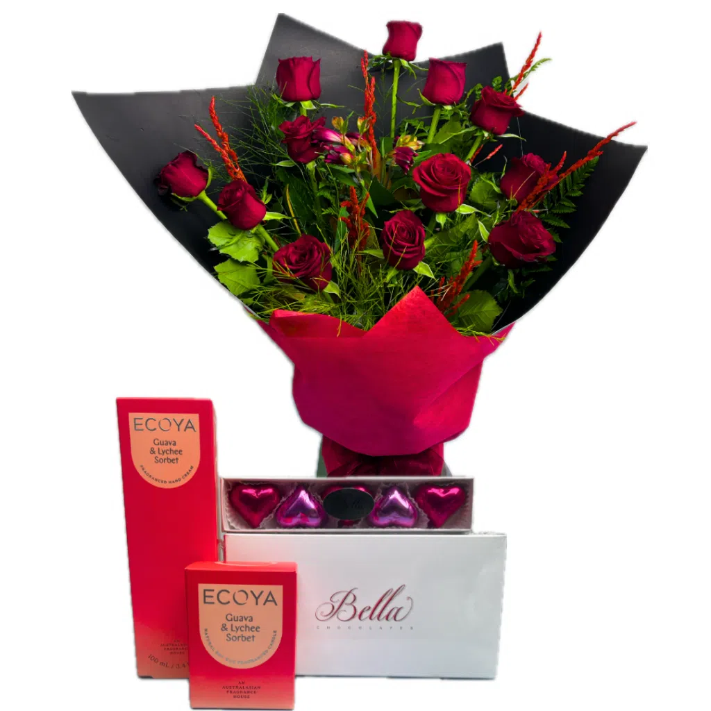 Long Stemmed Red Roses Giftset