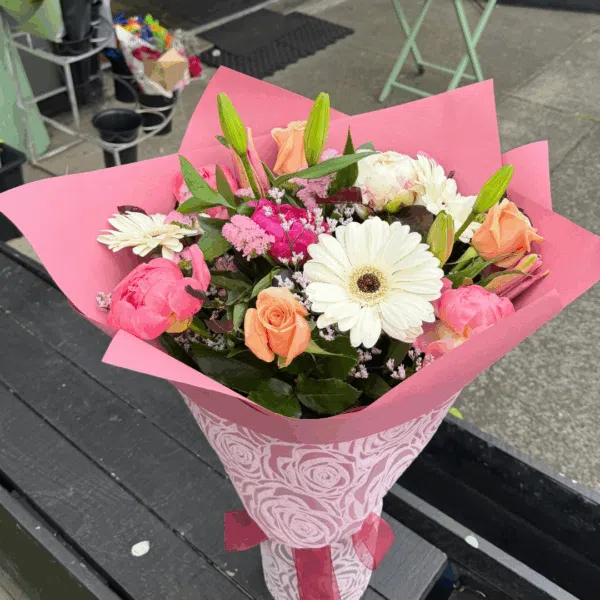 Peonie Pastel Floral Bouquet - Image 2