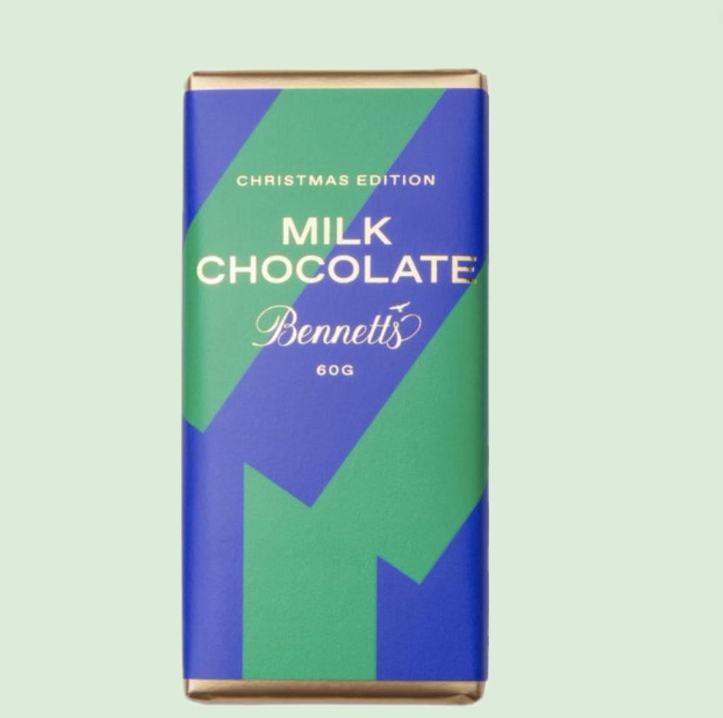 Milk Chocolate Christmas Bar Same or Next Day Gift & Flower