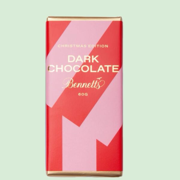 Dark Chocolate Christmas Bar Dark Chocolate Christmas Bar