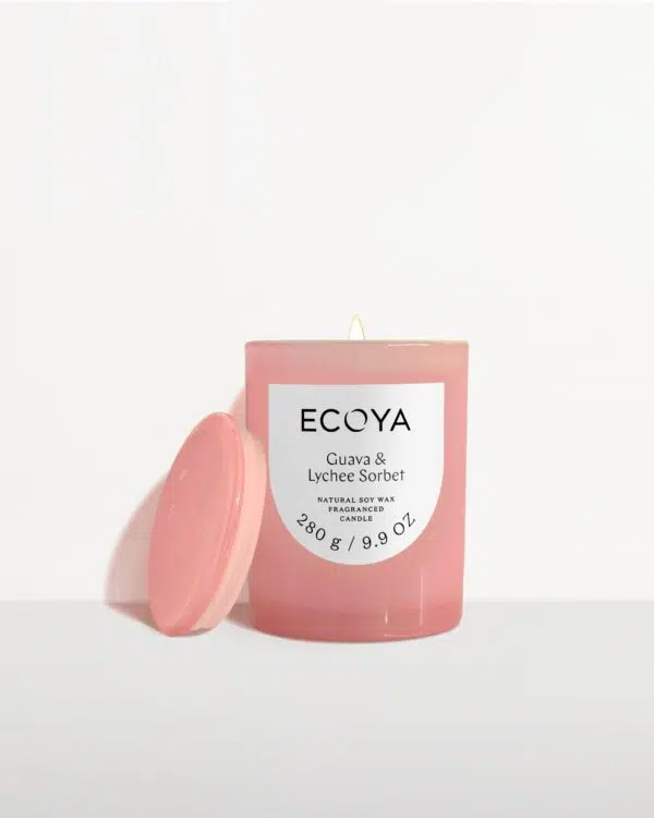 Ecoya Guava & Lychee Sorbet Metro Candle - Image 1