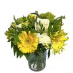 Thinking Of You Posy in a Glass Vase.