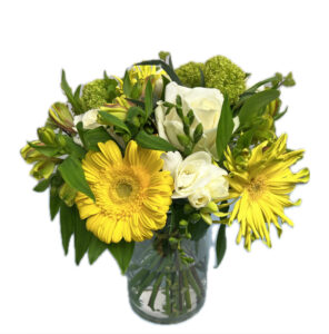 Thinking Of You Posy in a Glass Vase.