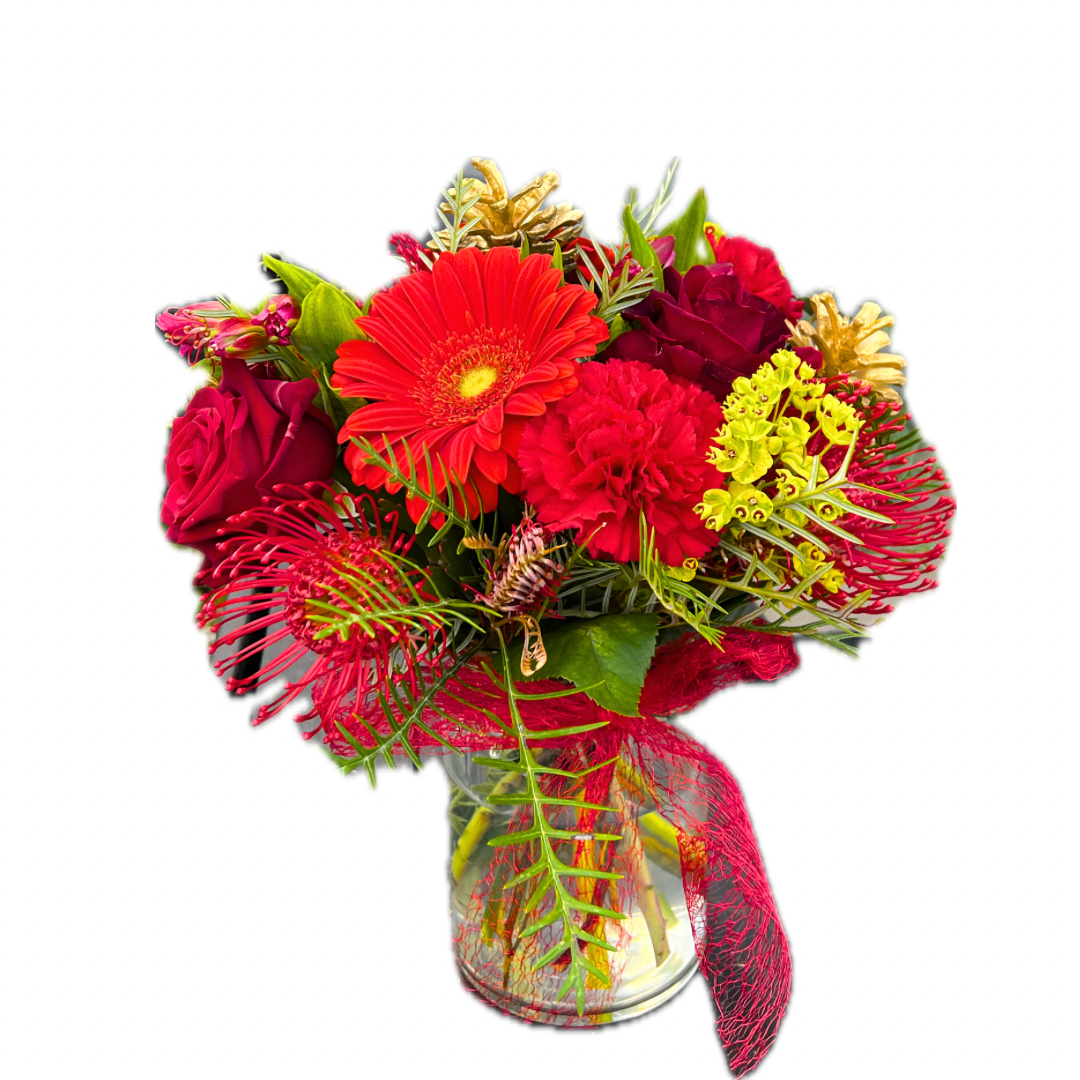 Christmas Posy Of Flowers