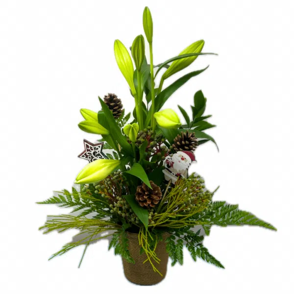 Christmas lillies Floral Arrangement