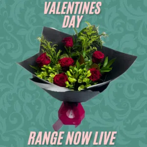 half dozen red roses