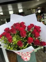 30 Red Roses Floral Bouquet - Image 2