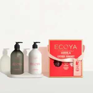 Ecoya Guava & Lychee Sorbet Bathroom Gift Set