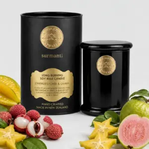 Starfruit Lychee & Guava Long Burning Pure Soy Wax Candle 250g