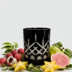 Starfruit Lychee & Guava Crystal Series Long Burning Pure Coconut Wax Candle Small 150gm
