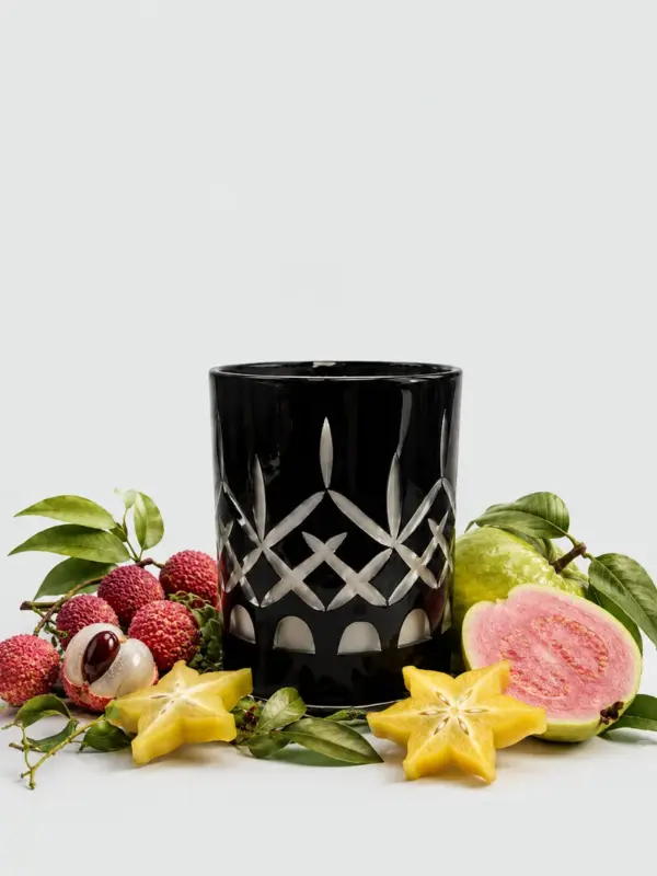 Starfruit Lychee & Guava Crystal Series Long Burning Pure Coconut Wax Candle Small 150gm Starfruit Lychee & Guava Crystal Series Long Burning Pure Coconut Wax Candle Small 150gm - Image 1