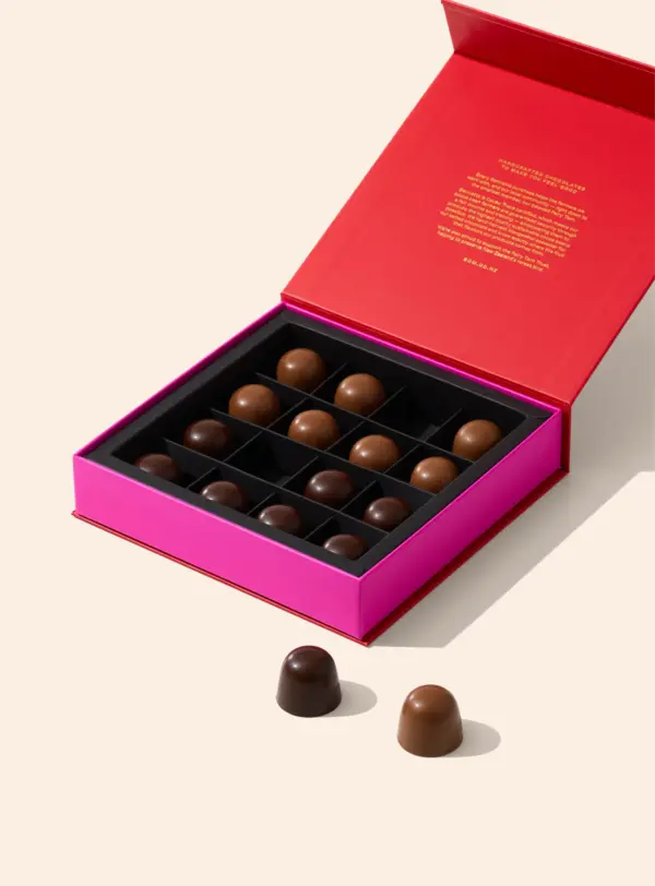 16 Enrobed Whole Roasted Hazelnut Praline - Image 1